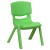 Flash Furniture 4-YU-YCX4-003-GREEN-GG Green Plastic Stackable School Chair with 10.5