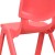 Flash Furniture 4-YU-YCX4-003-RED-GG Red Plastic Stackable School Chair with 10.5