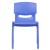Flash Furniture 4-YU-YCX4-004-BLUE-GG Blue Plastic Stackable School Chair with 13.25
