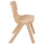 Flash Furniture 4-YU-YCX4-004-NAT-GG Natural Plastic Stackable School Chair with 13.25" Seat Height, 4 Pack addl-9