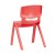 Flash Furniture 4-YU-YCX4-004-RED-GG Red Plastic Stackable School Chair with 13.25