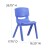 Flash Furniture 4-YU-YCX4-005-BLUE-GG Blue Plastic Stackable School Chair with 15.5