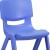 Flash Furniture 4-YU-YCX4-005-BLUE-GG Blue Plastic Stackable School Chair with 15.5