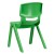 Flash Furniture 4-YU-YCX4-005-GREEN-GG Green Plastic Stackable School Chair with 15.5
