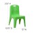 Flash Furniture 4-YU-YCX4-011-GREEN-GG Green Plastic Stackable School Chair with Carry Handle and 11