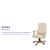 Flash Furniture 802-IV-GG Ivory Microfiber Classic Executive Swivel Office Chair with Driftwood Arms and Base addl-4