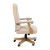 Flash Furniture 802-IV-GG Ivory Microfiber Classic Executive Swivel Office Chair with Driftwood Arms and Base addl-8