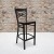 Flash Furniture XU-6F8BXBK-BAR-MAHW-GG HERCULES Series Black "X" Back Metal Bar Stool with Mahogany Wood Seat addl-1