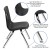 Flash Furniture ADV-SSC-12BLK Mickey Advantage Black Student Stack School Chair 12" addl-2