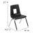 Flash Furniture ADV-SSC-12BLK Mickey Advantage Black Student Stack School Chair 12" addl-3