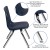 Flash Furniture ADV-SSC-12NAVY Mickey Advantage Navy Student Stack School Chair 12" addl-2