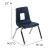 Flash Furniture ADV-SSC-12NAVY Mickey Advantage Navy Student Stack School Chair 12" addl-3