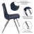 Flash Furniture ADV-SSC-16NAVY Mickey Advantage Navy Student Stack School Chair 16" addl-2