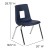 Flash Furniture ADV-SSC-16NAVY Mickey Advantage Navy Student Stack School Chair 16" addl-3