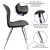 Flash Furniture ADV-TITAN-18BLK Mickey Advantage Titan Black Student Stack School Chair 18" addl-2