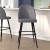 Flash Furniture AY-1026H-30-GYFAB-GG Gray Faux Linen High Back Modern Armless 30" Bar Stool with Contoured Backrest, Set of 2 addl-1