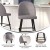 Flash Furniture AY-1026H-30-GYFAB-GG Gray Faux Linen High Back Modern Armless 30" Bar Stool with Contoured Backrest, Set of 2 addl-4
