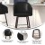Flash Furniture AY-1928-30-BK-GG Mid-Back Modern 30" Bar Stool with Beechwood Legs and Curved Back, Black LeatherSoft/Muted Bronze Accents addl-3