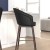 Flash Furniture AY-1928-30-BK-GG Mid-Back Modern 30" Bar Stool with Beechwood Legs and Curved Back, Black LeatherSoft/Muted Bronze Accents addl-6