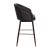 Flash Furniture AY-1928-30-BK-GG Mid-Back Modern 30" Bar Stool with Beechwood Legs and Curved Back, Black LeatherSoft/Muted Bronze Accents addl-9