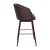 Flash Furniture AY-1928-30-BR-GG Mid-Back Modern 30" Bar Stool with Beechwood Legs and Curved Back, Brown LeatherSoft/Muted Bronze Accents addl-9
