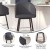 Flash Furniture AY-1928-30-GY-GG Mid-Back Modern 30" Bar Stool with Beechwood Legs and Curved Back, Gray LeatherSoft/Silver Accents addl-3