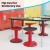Flash Furniture AY-9001S-RD-GG Carter Adjustable Height Kids Red Flexible Active Stool with Non-Skid Bottom, 14" - 18" Seat Height addl-7