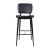 Flash Furniture AY-S01-BK-GG Commercial Grade Mid-Back Black LeatherSoft Bar Stool with Black Iron Frame, Set of 2 addl-10