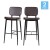 Flash Furniture AY-S01-BR-GG Commercial Grade Mid-Back Brown LeatherSoft Bar Stool with Black Iron Frame, Set of 2 addl-2