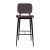 Flash Furniture AY-S01-BR-GG Commercial Grade Mid-Back Brown LeatherSoft Bar Stool with Black Iron Frame, Set of 2 addl-6