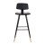 Flash Furniture AY-S02-BK-GG Commercial Grade Low Back Black LeatherSoft Bar Stool with Black Iron Frame, Gold Tipped Legs, Set of 2 addl-11