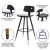 Flash Furniture AY-S02-BK-GG Commercial Grade Low Back Black LeatherSoft Bar Stool with Black Iron Frame, Gold Tipped Legs, Set of 2 addl-4