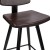 Flash Furniture AY-S02-BR-GG Commercial Grade Low Back Brown LeatherSoft Bar Stool with Black Iron Frame, Gold Tipped Legs, Set of 2 addl-8