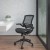 Flash Furniture BL-8801X-BK-GG Mid-Back Transparent Black Mesh Executive Swivel Office Chair with Black Frame and Flip-Up Arms addl-1
