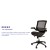 Flash Furniture BL-8801X-BK-GG Mid-Back Transparent Black Mesh Executive Swivel Office Chair with Black Frame and Flip-Up Arms addl-4