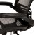 Flash Furniture BL-8801X-BK-GG Mid-Back Transparent Black Mesh Executive Swivel Office Chair with Black Frame and Flip-Up Arms addl-8