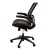Flash Furniture BL-8801X-BK-GG Mid-Back Transparent Black Mesh Executive Swivel Office Chair with Black Frame and Flip-Up Arms addl-9