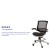 Flash Furniture BL-8801X-BK-GR-GG Mid-Back Transparent Black Mesh Executive Swivel Office Chair with Graphite Silver Frame and Flip-Up Arms addl-4