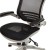 Flash Furniture BL-8801X-BK-GR-GG Mid-Back Transparent Black Mesh Executive Swivel Office Chair with Graphite Silver Frame and Flip-Up Arms addl-8