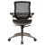 Flash Furniture BL-8801X-GG Mid-Back Transparent Black Mesh Executive Swivel Office Chair with Melrose Gold Frame and Flip-Up Arms addl-10