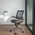 Flash Furniture BL-8801X-GG Mid-Back Transparent Black Mesh Executive Swivel Office Chair with Melrose Gold Frame and Flip-Up Arms addl-1