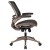 Flash Furniture BL-8801X-GG Mid-Back Transparent Black Mesh Executive Swivel Office Chair with Melrose Gold Frame and Flip-Up Arms addl-9