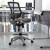 Flash Furniture BL-LB-8801X-D-BK-GR-GG Mid-Back Transparent Black Mesh Drafting Chair with Graphite Silver Frame and Flip-Up Arms addl-1