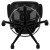 Flash Furniture BL-LB-8801X-D-BLK-GG Mid-Back Transparent Black Mesh Drafting Chair with Black Frame and Flip-Up Arms addl-11