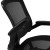 Flash Furniture BL-LB-8801X-D-BLK-GG Mid-Back Transparent Black Mesh Drafting Chair with Black Frame and Flip-Up Arms addl-12