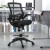 Flash Furniture BL-LB-8801X-D-BLK-GG Mid-Back Transparent Black Mesh Drafting Chair with Black Frame and Flip-Up Arms addl-1