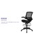 Flash Furniture BL-LB-8801X-D-BLK-GG Mid-Back Transparent Black Mesh Drafting Chair with Black Frame and Flip-Up Arms addl-3