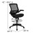 Flash Furniture BL-LB-8801X-D-BLK-GG Mid-Back Transparent Black Mesh Drafting Chair with Black Frame and Flip-Up Arms addl-5