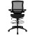 Flash Furniture BL-LB-8801X-D-BLK-GG Mid-Back Transparent Black Mesh Drafting Chair with Black Frame and Flip-Up Arms addl-9
