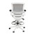 Flash Furniture BL-LB-8801X-D-GR-WH-GG Mid-Back Transparent Gray Mesh Drafting Chair with White Frame and Flip-Up Arms addl-6